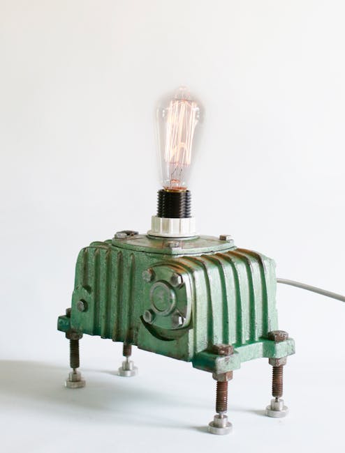 Vintage fabrička lampa, podesiva